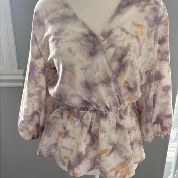 Women's Tie-Dye Gilli Wrap Top - Picture 1 of 7